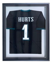 Jalen Hurts Signed Framed Custom Black Pro Style Football Jersey JSA - £538.97 GBP