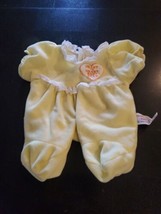 Chosun 1986 Heart to Heart Baby Teddy Bear Replace Yellow Vintage Doll C... - $15.85