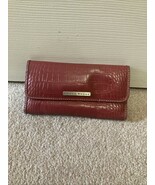 CRAZY HORSE BIFOLD SNAP CLOSURE WALLET RED - £20.52 GBP