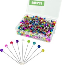 600PCS Sewing Pins Straight Pin for Fabric, Pearlized Ball Head Quilting... - €8,05 EUR