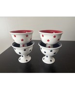 New Terramoto Ceramic 4th Of July Ice Cream Bowls Set Of 4 - €47,02 EUR