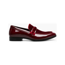 Stacy Adams Spratley Moc Toe Saddle Slip On Dress Shoes Burgundy 25686-601 image 2