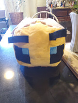 Large 12&quot; Official Minecraft Mojang Bumblebee Bee Plush PILLOW - $9.40
