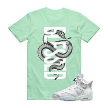 SNAKEB T Shirt to match Jordan 6 WMNS Mint Foam Pure Platinum Green Glow Dunk 1 - £23.45 GBP+