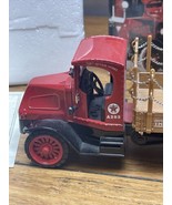 ERTL 1918 Texaco Mack AC Bulldog Flatbed Truck Die Cast Bank 1:32 1 Defe... - €21,49 EUR