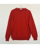 Pal Zileri Mens Red Extra Fine Merino Wool Sweater XXL US 56 Eur Italy R... - £18.75 GBP