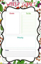 List Pad Weekly Planner Calendar - Welly Goals (Goals, To Do, Priority, Notes) 5 - £8.66 GBP