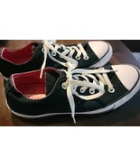 Converse All Star Double Tongue Low Ox  Black Pink Size Women’s 7 Men’s 5