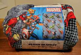 Marvel Avengers 60&quot; x 90&quot; Spider-Man, Black Panther Plush Blanket (NEW) - £17.18 GBP