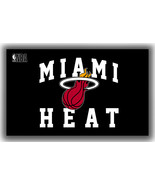 Miami Heat Basketball-NBA Team Memorable Flag 90x150cm 3x5ft Black Fan B... - £11.88 GBP