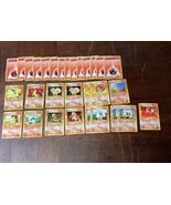 Lot Of 30 Japanese Pokémon Pocket Monsters ‘Fire’ Trading Cards - $272.54 MXN