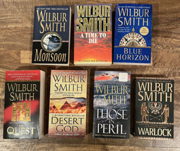 LOT of 7 Wilbur Smith PB Books Courtney Ancient Egypt Hector Cross Series - £21.77 GBP