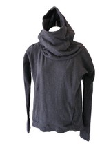 Lululemon Hoodie Pullover Women&#39;s Size 4 Gray Kangaroo Pocket Thumb Holes - $46.01