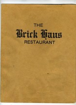 Brick Haus Restaurant Menus &amp; Napkin Amana Iowa 1960&#39;s - £35.01 GBP