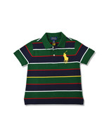 Polo Ralph Lauren Boys Green Multi Stripe Big Pony Cotton Polo Shirt 3/3... - £29.79 GBP