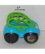 Oball Rattle &amp; Roll Bright Starts Blue Sports Race Car Push &amp; Go Vehicle... - $5.91
