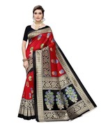 Women&#39;s Printed Silk Saree with Blouse sari - $2.72 CAD