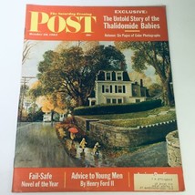 VTG The Saturday Evening Post October 20 1962 - Thalidomide Babies Untold Story - £11.21 GBP