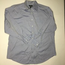 Harold Powell Men&#39;s Long Sleeved Shirt Blue Cotton Size 17 (34/35) - £27.81 GBP