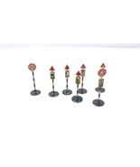 7 Dinky Toy By Meccano British Road Metal Signs - $34.17 CAD