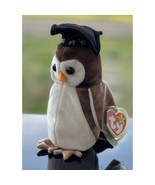 TY Wise the 1998 Graduation Owl Beanie Baby - $381.85 MXN