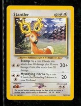 Pl (Unlimited) Pokemon Stantler Card Neo Genesis Set 76/111 Common - £1.94 GBP