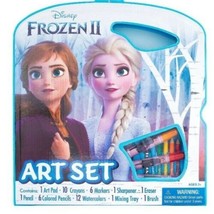 Disney Frozen2 Art Set Art Pad Crayons Watercolors Marker Color Pencils Pad - £8.52 GBP