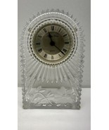 Princess House Mantle Clock Glass Vintage Retro - $25.21