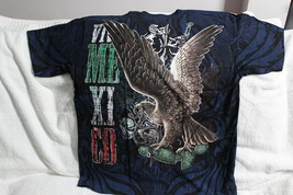 VIVA MEXICO EAGLE SNAKE CACTUS SKULL T-SHIRT SHIRT - £9.06 GBP