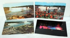 4 Vintage Niagara Falls Plastichrome Postcards ~ Unused 1970&#39;s  ~ 8.75&quot; x 5.5&quot; - £27.93 GBP
