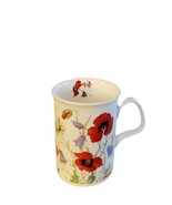 English Meadow Bone China Mug Roy Kirkham Red Poppy Floral Vtg FREE SHIP... - £20.42 GBP