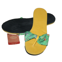 Havaianas St. Tropez Flip Flops Women&#39;s Sz 11/12 Burnt Yellow Green Sand... - £14.26 GBP