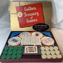 Vintage Golden Treasury of Games By Transogram 5 Games  Made USA Complete 1950 - £6.32 GBP