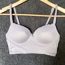 Victoria Secret Padded No Wire Multiway Lavender Lace Wireless Bralette Bra 32B - £14.46 GBP