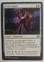 MTG Magic The Gathering Card Bride&#39;s Gown Artifact Equipment White Crims... - $4.80