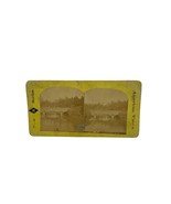 Antique Stereoscope Card Oak Bridge Central Park NY - £11.46 GBP