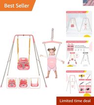 2 in 1 Swing Set for Toddler &amp; Baby Jumper, Heavy Duty Kids Swing &amp; Boun... - $196.00