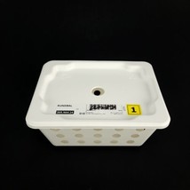 IKEA Rundbal Storage Basket W/ Lid Stackable White 7x5.5x3.25&quot; - £8.56 GBP