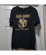 Vintage Black Sabbath Heaven + Hell Tour 80 Black / Gold Shirt Mens Sz X... - $87.76