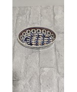 Boleslawiec Polish Pottery Small 6&quot; x 4&quot; x 1.5&quot; Oval Baker Christmas Tre... - $27.34 CAD