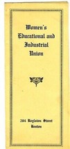 Women&#39;s Educational and Industrial Union Menu Boston MA 1929 Amelia Earhart - £66.99 GBP