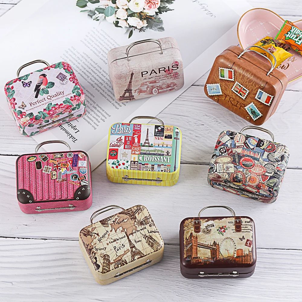 1Pcs Lovely Small Clutch Jewellery Box Doll Handbag Fashion Metal Mini Suitcase - £7.69 GBP