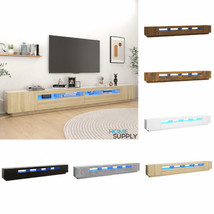 Modern Wooden Large Wide TV Cabinet Stand Entertainment Unit With LED Lights  - £171.25 GBP+