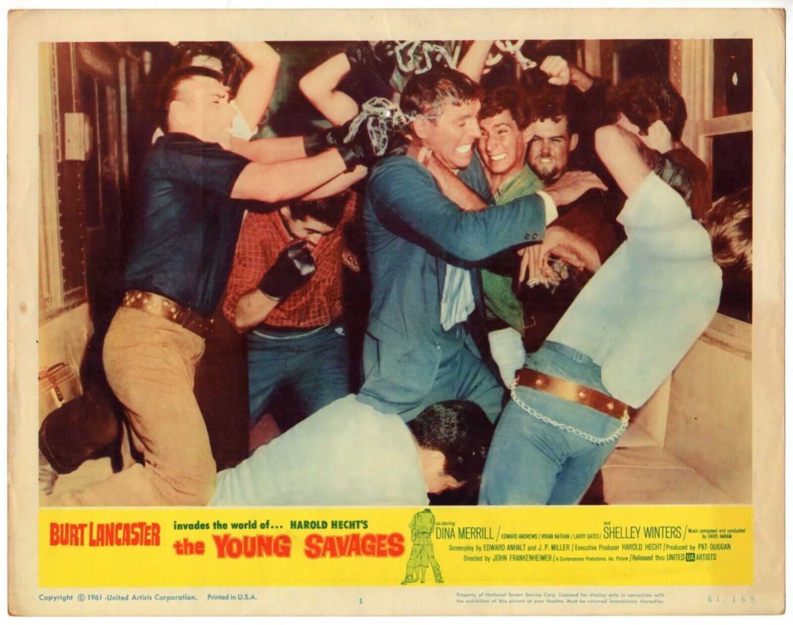 *John Frakenheimer&#39;s THE YOUNG SAVAGES (1961) Burt Lancaster Crazy Fight... - $50.00