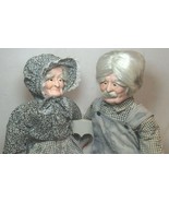William Wallace Jr Grandma &amp; Grandpa Porcelain Dolls 28&quot; Tom Alicia with... - £157.31 GBP