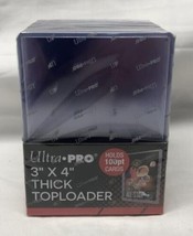 NEW Ultra Pro 25-Count 3x4 Clear Thick 100PT Toploader Sports Card Holder 81846 - £9.57 GBP