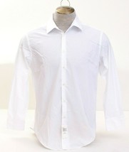 Arrow White Slim Fit Button Front Dress Shirt  L  16 1/2  32/33  Men&#39;s NWT - £35.87 GBP