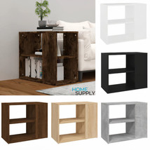 Modern Wooden Living Room Side End Sofa Table With Open Storage Shelves Wood - £31.63 GBP+