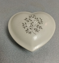 Pfaltzgraff Heirloom Floral Heart Shaped Trinket Box 4 1/2&quot;W X 4 1/4&quot;L - $6.00