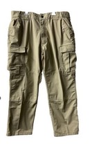 511 Tactical Mens Khaki  XLG 39.5  Ripstop BDU Zip Cargo Pants Straight Leg - £18.50 GBP